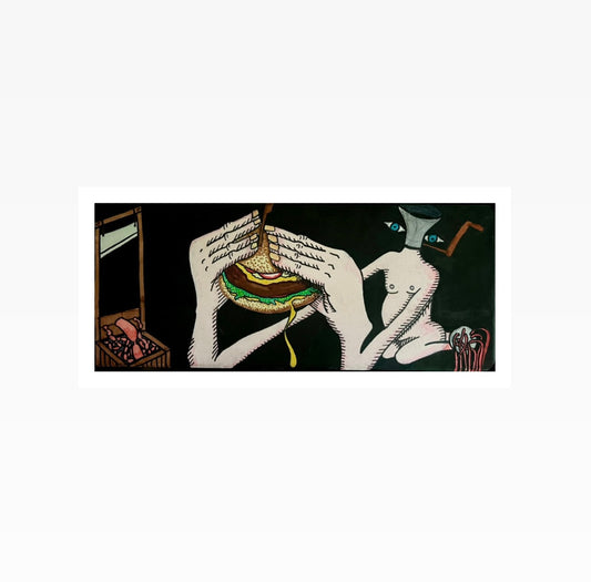 „Meatball” acryl on canvas