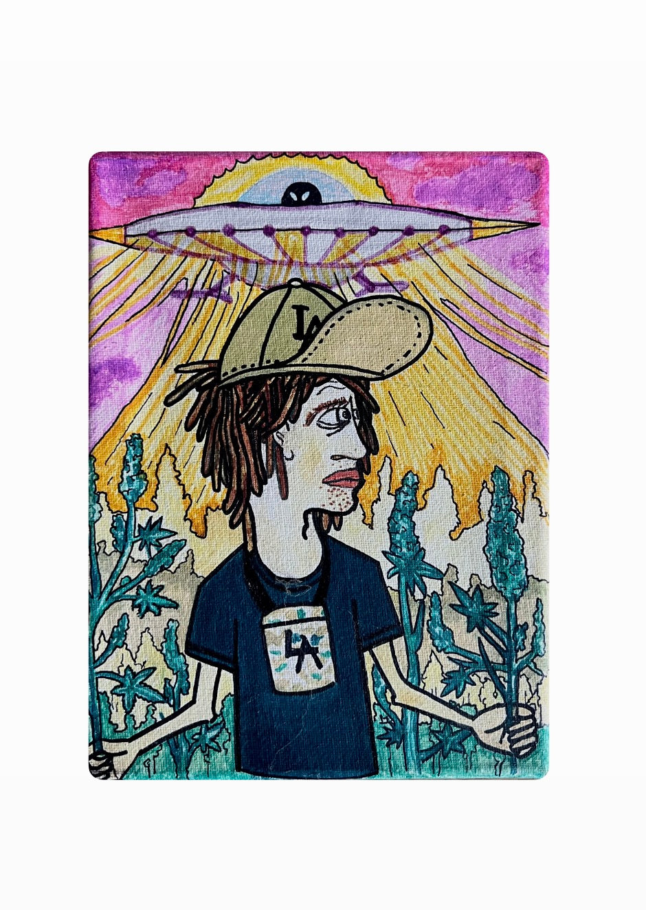 “Rasta me” - markers on canvas